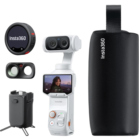 Insta360 Luna Ultra 8K Dual-Lens Gimbal Camera Creator Bundle, White