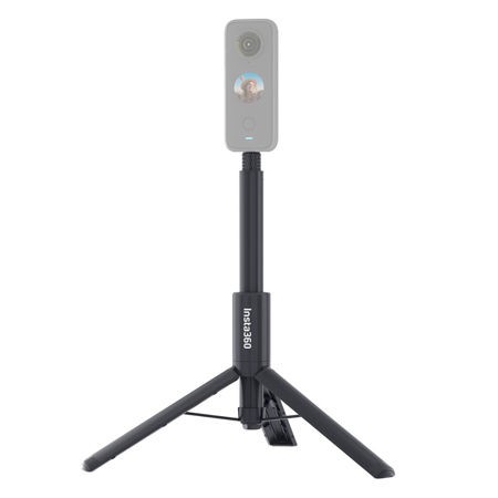 Insta360 2-In-1 Invisible Selfie Stick Tripod, Black
