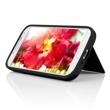 Incipio Stowaway Credit Card Case with Stand for Galaxy S4, Black/Black
