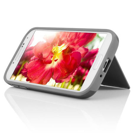 Incipio Stowaway Credit Card Case with Integrated Stand for Galaxy S4, Gray/Gray