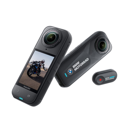 Insta360 X5 8K 360 BMW Motorrad Edition Action Camera, Black