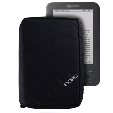 Incipio Sport Zip Nylon Sleeve for Kindle 3 & Other eReaders, Black