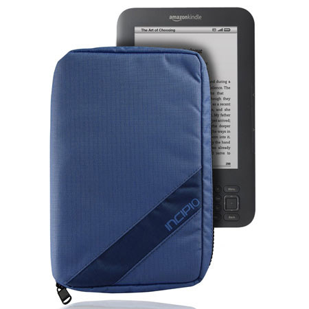 Incipio Sport Zip Nylon Sleeve for Kindle 3 & Other eReaders, Blue