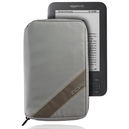 Incipio Sport Zip Nylon Sleeve for Kindle 3 & Other eReaders, Tan