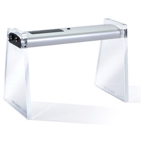 Intellighting 2ACS 2 Foot (22.8") Channel Presentation Light with 12" Polished Acrylic Stands, 5800 degree Kelvin Color Corrected Natural Daylight LEDs