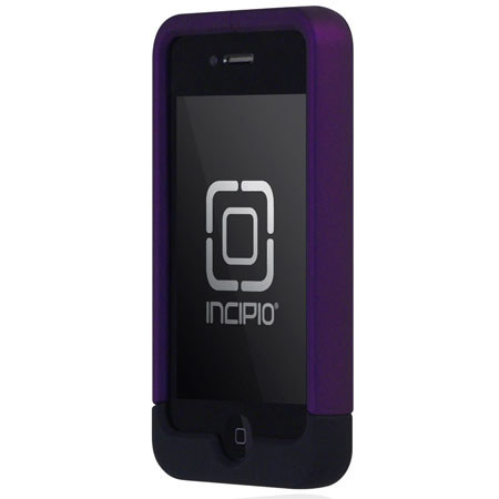 Incipio Triad Hard Case for iPhone 4 & 4S, Metallic Purple/Metallic Purple/Black
