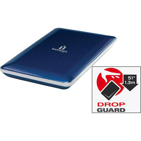 Iomega 34649 320GB eGO Portable HD Mac, Midnight Blue