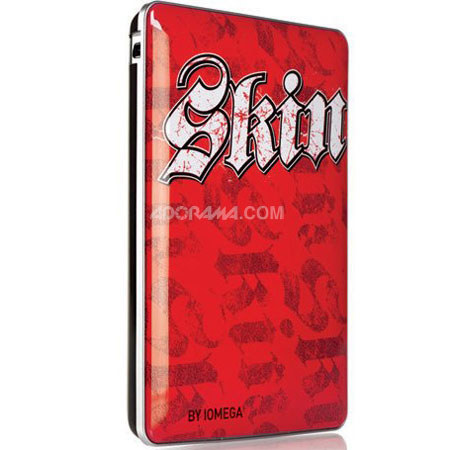 Iomega eGo Skin Hard Drive, USB 2.0, 500GB, Red Hot