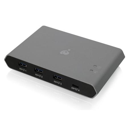 IOGEAR USB-C 2-Port Keyboard Mouse and Peripheral Switch with Power Delivery