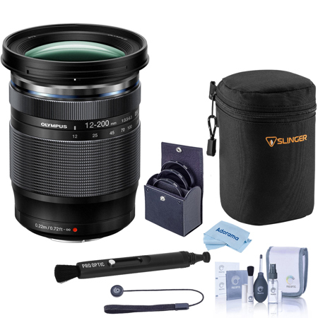 Olympus M.Zuiko Digital ED 12-200mm f/3.5-6.3 Lens, Bundle with Included Value