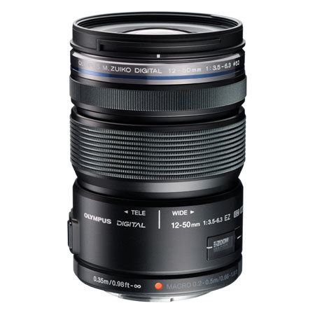 Olympus Zuiko Digital ED 12-50mm f/3.5-6.3 EZ Zoom Lens for Micro Four Thirds System - Black