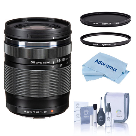Olympus OM SYSTEM M.Zuiko ED 14-150mm f/4-5.6 II Lens w/58mm UV & CPL Filters