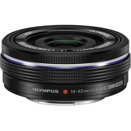 Olympus M.Zuiko Digital 14-42mm f/3.5-5.6 EZ Pancake Lens for Micro Four  Thirds, Black