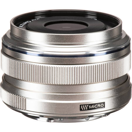 Olympus M.Zuiko Digital 17mm f/1.8 Lens for Micro Four Thirds, Silver