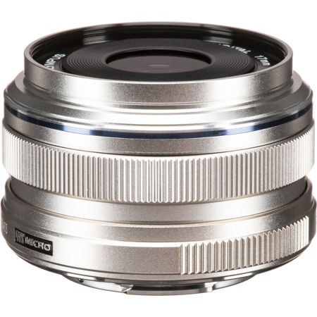 Olympus M.Zuiko Digital 17mm f/1.8 Lens for Micro Four Thirds, Silver