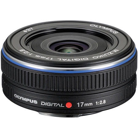 Olympus M. Zuiko Digital 17mm f/2.8 Lens - Black f/Micro 4/3 - Refurbished