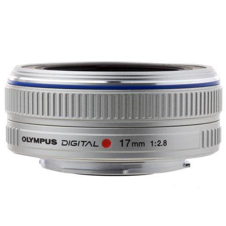 Olympus M. Zuiko 17mm f/2.8 Lens - Silver f/Micro 4/3 - Refurbished
