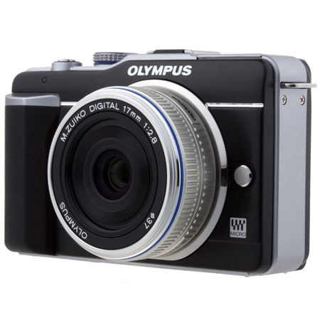 USED Olympus M. Zuiko Digital 17mm f/2.8 Lens - Silver - for Micro