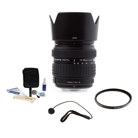 Olympus Zuiko 18mm - 180mm f/3.5-6.3 EZ Lens f/Four Thirds System - Bundle