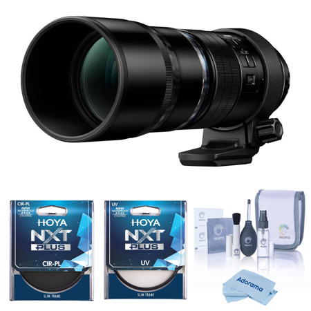 Olympus M.Zuiko Digital ED 300mm f/4.0 IS PRO Lens for Micro Four Thirds, Black, Bundle with Hoya 77mm UV and CPL Filters
