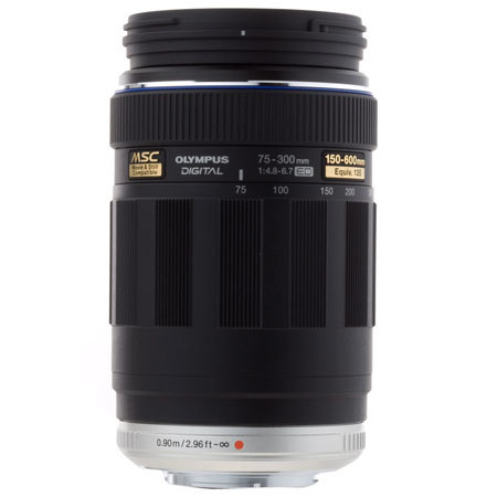 Olympus M. Zuiko Digital ED 75-300mm f4.8-6.7 Zoom Lens - Black - for Micro Four Thirds System