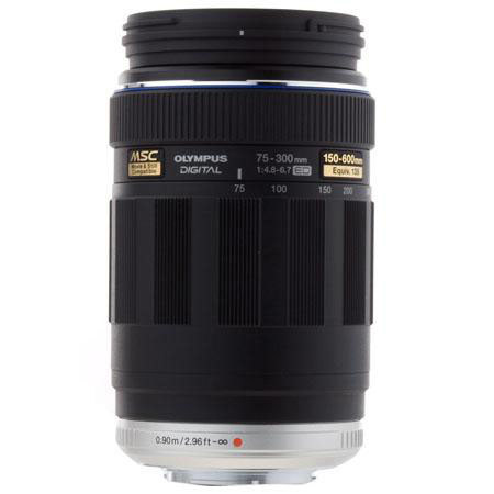 Olympus M. Zuiko Digital ED 75-300mm f4.8-6.7, Black f/Micro 4/3 -BUNDLE- 261507