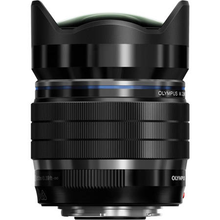 Olympus M.Zuiko Digital ED 8mm f/1.8 Fisheye Pro Lens for MFT, Black