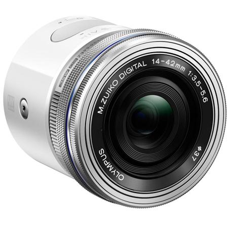 Olympus Air A01 16MP Lens-Style Digital Camera Body with 14-42mm EZ Lens, White