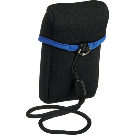 Olympus Neoprene Camera Case, Black/Blue Trim