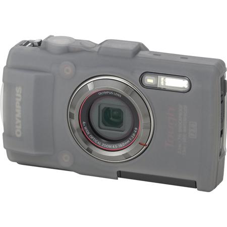 Olympus CSCH-122 Silicone Jacket for Tough TG-3 and TG-4 Digital Camera, Gray