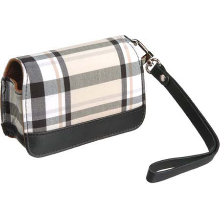 Olympus Premium Leather Case, Cream Plaid