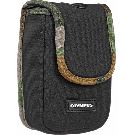 Olympus Neoprene Soft Case, Black with Camouflage Trim