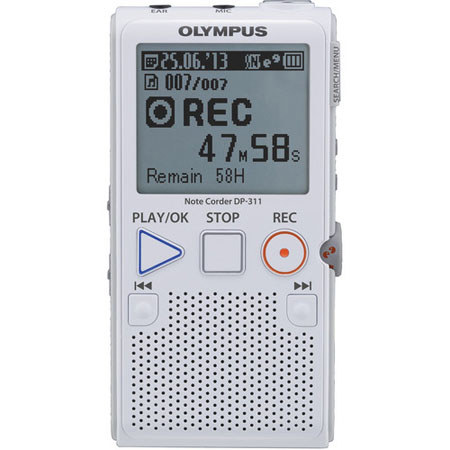 Olympus DP-311 Portable Digital Audio Recorder - 2GB Memory, with SD Card Slot