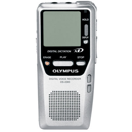 Olympus DS-2300 Digital Voice Recorder with 5 hours 30 minutes of Recording Time, 16mb xD Picture Card & USB Interface.