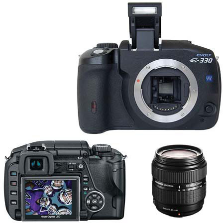 Olympus EVOLT-330 Digital SLR Camera, 7.5 Megapixel, with 18-180mm f/3.5-6.3 EZ Digital Zoom Lens