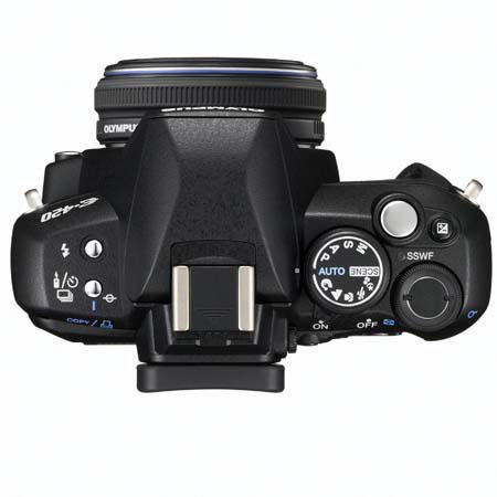 Olympus E-420 10.0 Megapixel Digital SLR Camera Body with 25mm f/2.8 Zuiko Digital Lens - Refurbished by Olympus U.S.A.