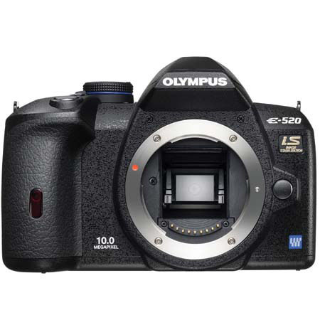 Olympus E-520 10.0 Megapixel Digital SLR Camera Body with 2.7" HyperCrystal II LCD Screen