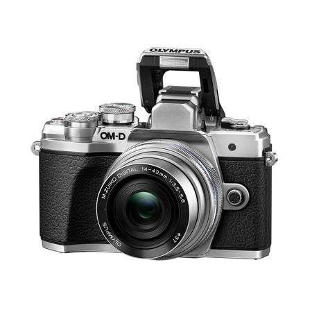 Olympus OM-D E-M10 Mark III Mirrorless Silver Camera w/14-42 EZ Lens