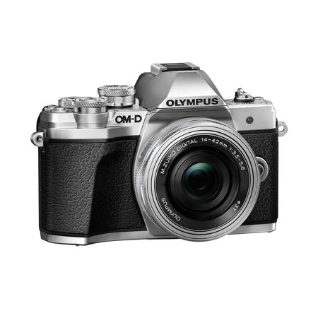 Olympus OM-D E-M10 Mark III Mirrorless Silver Camera w/14-42 EZ Lens