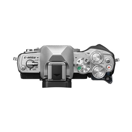 OLYMPUS OM−D E−M10 MARK 3 SILVER Olympus OM-D E-M10 Mark III Mirrorless Silver Camera w/14-42 EZ Lens