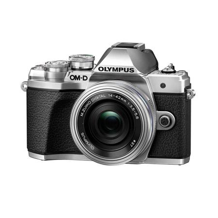 Olympus OM-D E-M10 Mark III Mirrorless Silver Camera w/14-42 EZ Lens