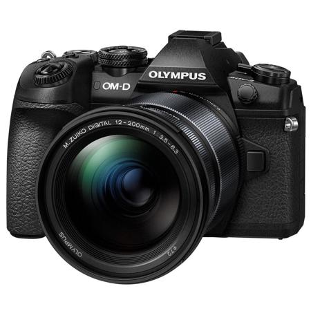 Olympus OM-D E-M1 Mark II Mirrorless Camera with M. Zuiko ED 12-200mm Lens,Black