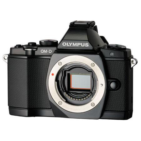 Olympus OM-D E-M5 Camera Body, Black, Bundle w/16Gb Card, Case, HDMI Cable