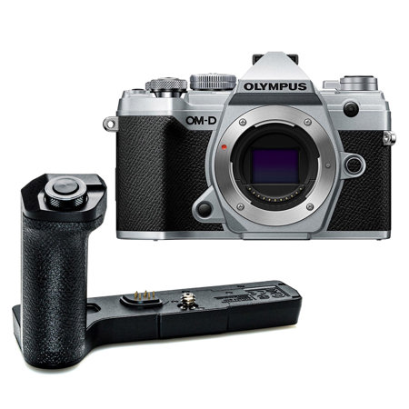Olympus OM-D E-M5 Mark III Mirrorless Camera Silver with External Grip