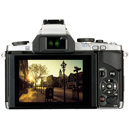 Olympus OM-D E-M5 Mirrorless Digital Camera, 16 Megapixel, Image Stabilized, 3" Tilting OLED Display, Full 1080 HD Video, Silver
