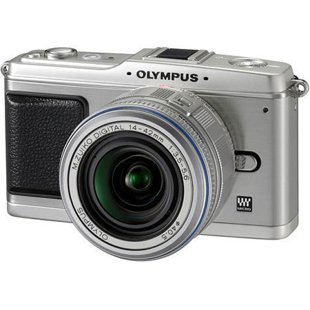 Olympus E-P1 Pen Silver Camera with 14-42mm Silver Lens