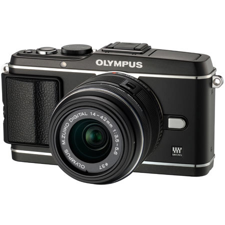 Olympus E-P3 Pen Mirrorless Digital Camera with 14-42mm Lens,Black - Refurbished