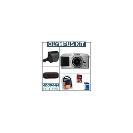 Olympus E-P3 Pen Digital Camera w/M Zuiko 14-42mm II R f/3.5-5.6 -BUNDLE- Silver