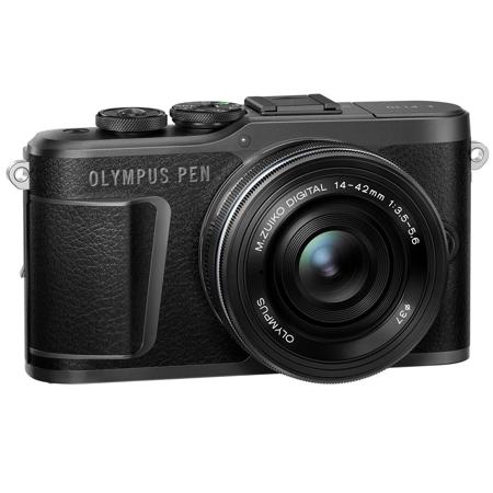 Olympus PEN E-PL10 Mirrorless Camera with M.Zuiko 14-42mm Lens, Black