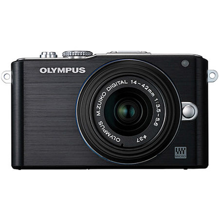 Olympus E-PL3 Mirrorless Digital Camera, 14-42mm Lens, Blk/Blk